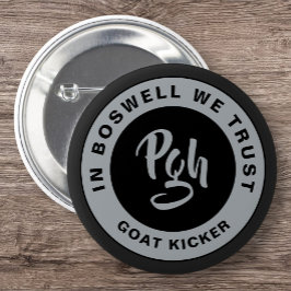 Yinzer Clasp Custom Black Burgh Vintag Pgh Button