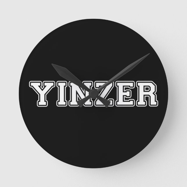 Yinzer Runde Wanduhr (Vorderseite)