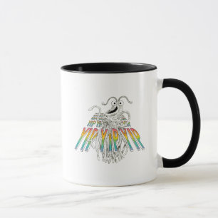 Yip Yips B&W Sketch Zeichnend Tasse