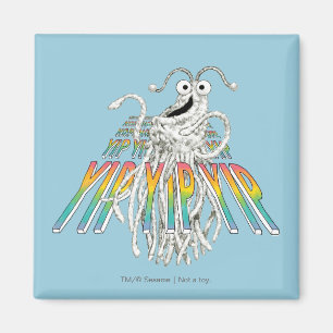 Yip Yips Schwarz-Weiß-Skizze Zeichnung Magnet