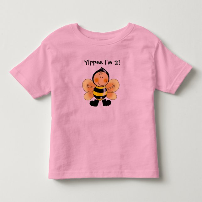Yippee, ich bin 2! kleinkind t-shirt (Vorderseite)