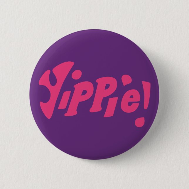 YIPPIE! Anti-Vietnam KriegHippieknopf Button (Vorderseite)