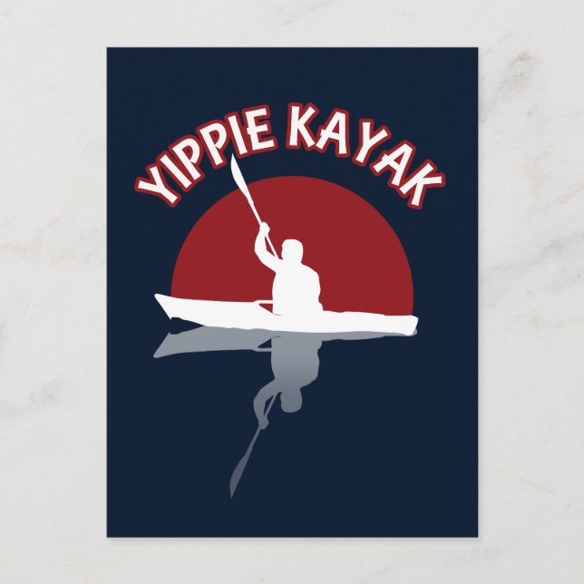 Yippie Kayak Postkarte (Vorderseite)