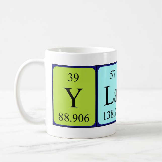 Ylann périodique nom de la table mug (Gauche)