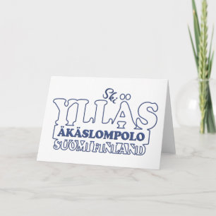 YLLÄS FINLAND Grußkarte Karte
