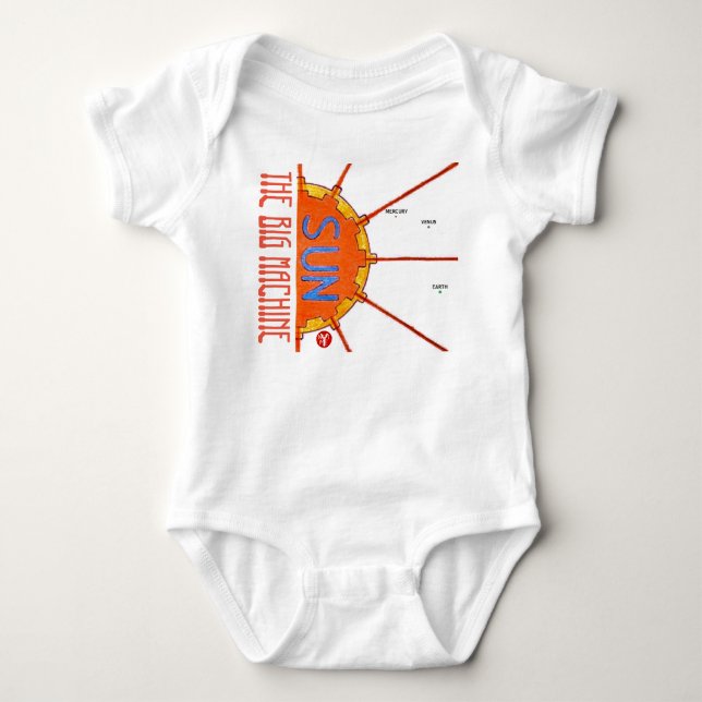 YNOTME DIE GROSSE MASCHINE BABY STRAMPLER (Vorderseite)