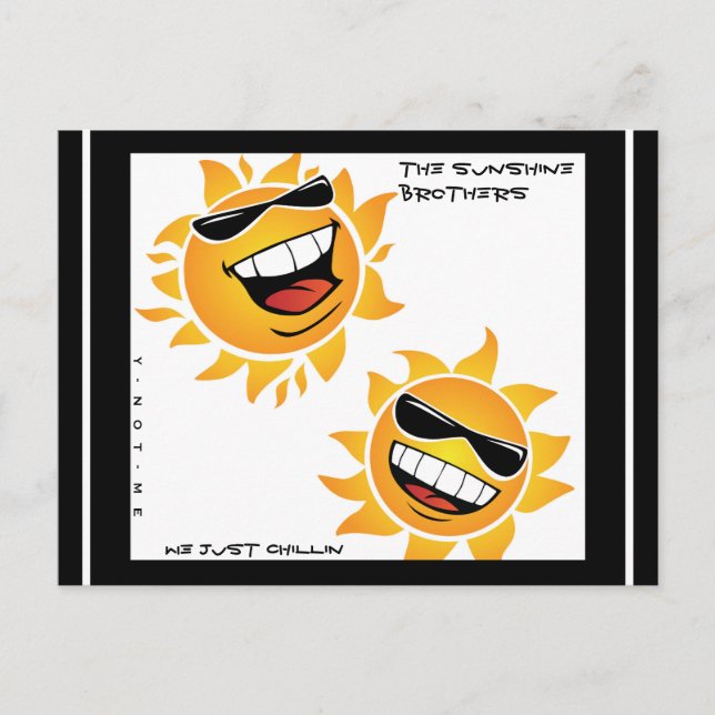 YNOTME, DIE SONNENSCHIRME POSTKARTE (Vorderseite)