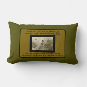 YNOTME MONOTONE QUACKING Throw Kissen