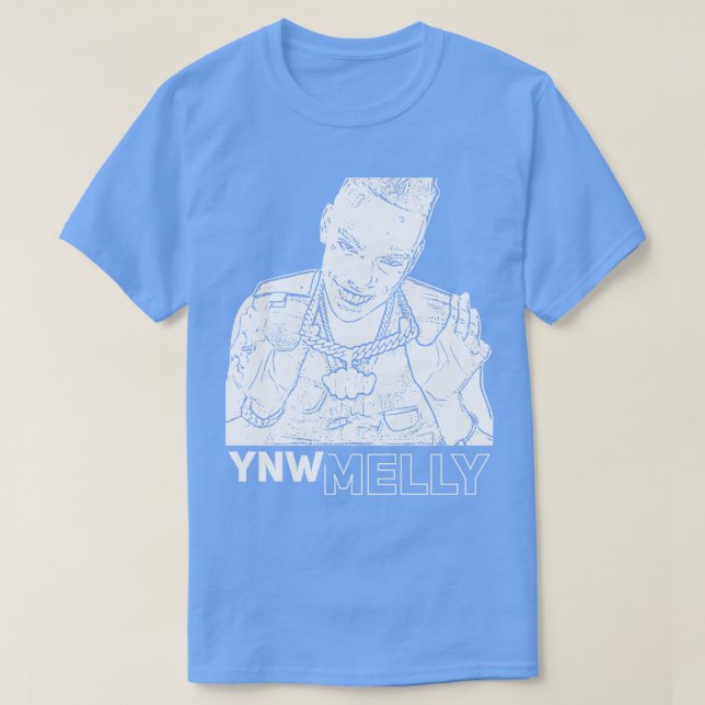 YNW Melly White T-Shirt (Design vorne)