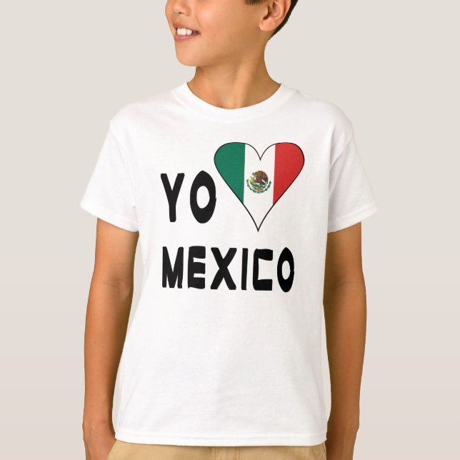 Yo Amo Mexico Boy's T-Shirt (Vorderseite)
