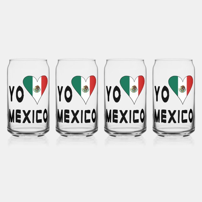 Yo Amo Mexico Dosenglas (Vorderseite)