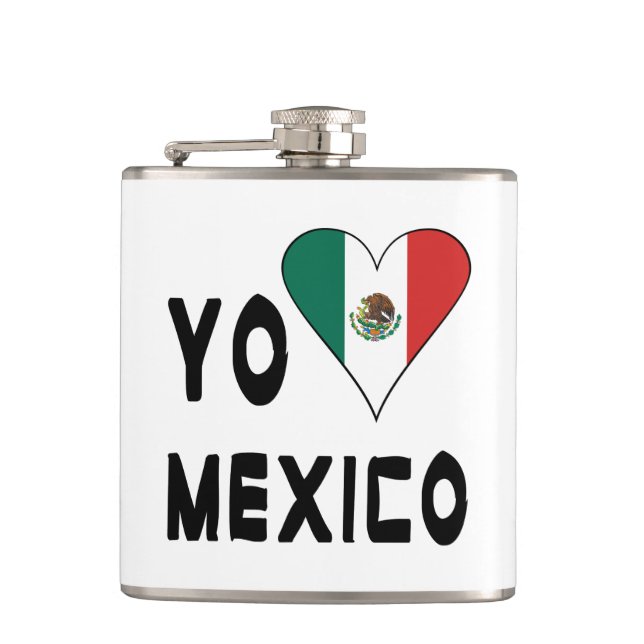 Yo Amo Mexiko  Flachmann (Vorderseite)