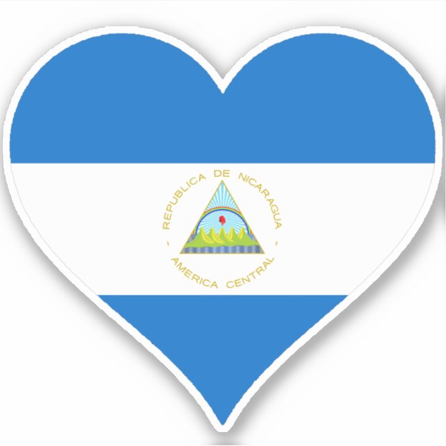 Yo Amo Nicaragua Aufkleber (Vorderseite)