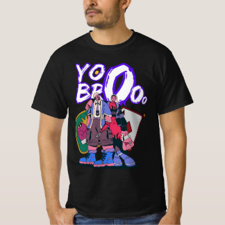 Yo Bro Anime Streetwear Grafik T-Shirt