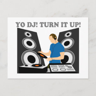 Yo DJ, mach es auf. Postkarte