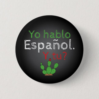 Yo Hablo Español Knopf Button/Botón Button