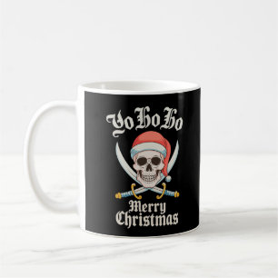 Yo Ho Ho Frohe Weihnachts Pirate Xmas Skull Holida Kaffeetasse