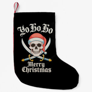 Yo Ho Ho Fröhliche Weihnachten Pirat Xmas Schädel  Kleiner Weihnachtsstrumpf