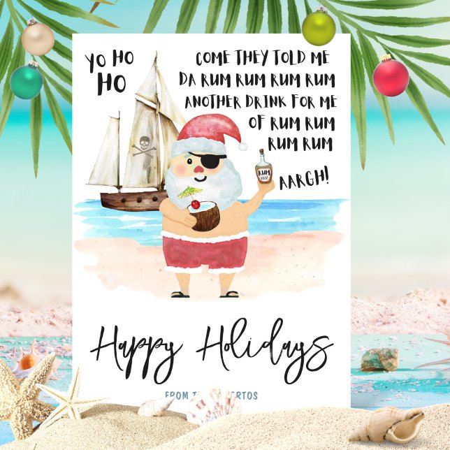 Yo Ho Ho Pirate Santa Rum Beach Weihnachten (Von Creator hochgeladen)