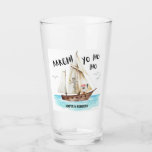 Yo Ho Ho Pirate Ship Captain Santa Christmas Glas<br><div class="desc">Ahoy! Mit diesem nautischen Weihnachtsglätter zum Thema Weihnachtsfeiertage mit einem Aquarellpirat Santa trinken aus einer Kokosnuss; Piratenschiff und Piratenflagge mit "Aargh!" und "Yo Ho Ho"-Aufnahmen. Personalisieren Sie mit Ihrem Rang und Namen. Ideal für Piraten-Themenabende,  Geschenke und Strandhütten. Kunst von KL Stock</div>