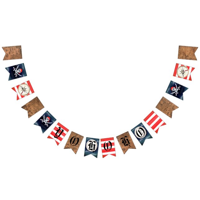 Yo Ho Ho Pirate Theme Wimpelkette (Alle)