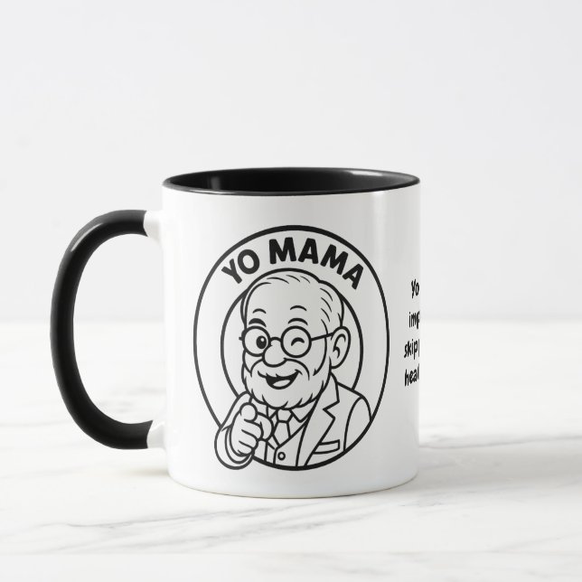 Yo Mama Therapy Joke Mug – Impatient healing  Tasse (Links)