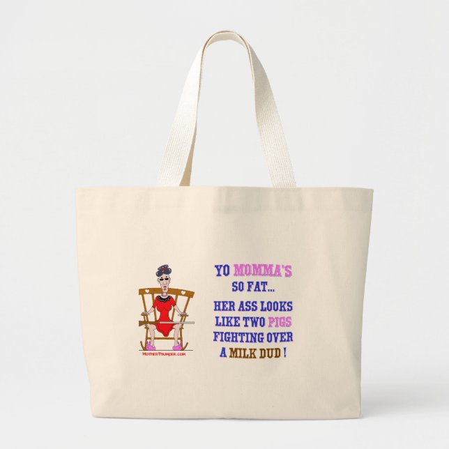 Yo Momma # 03 Jumbo Stoffbeutel (Vorne)