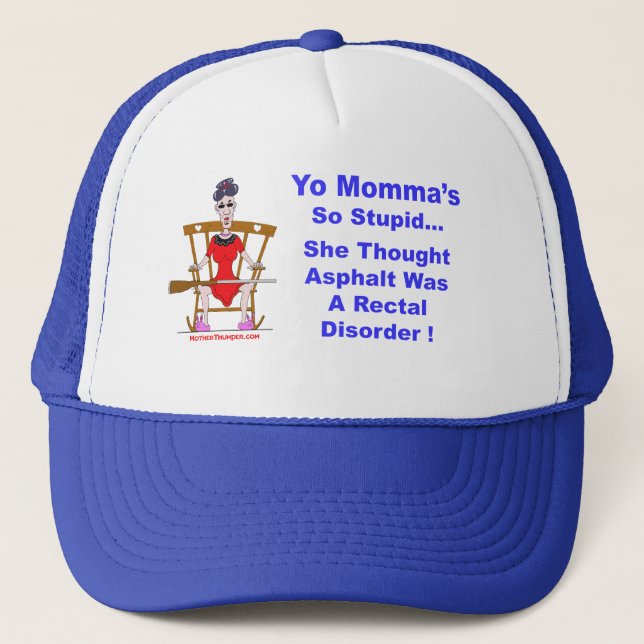 Yo Momma 10 Truckerkappe (Vorderseite)