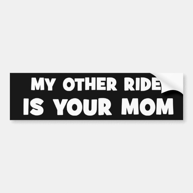 Yo Momma Autoaufkleber (Vorne)
