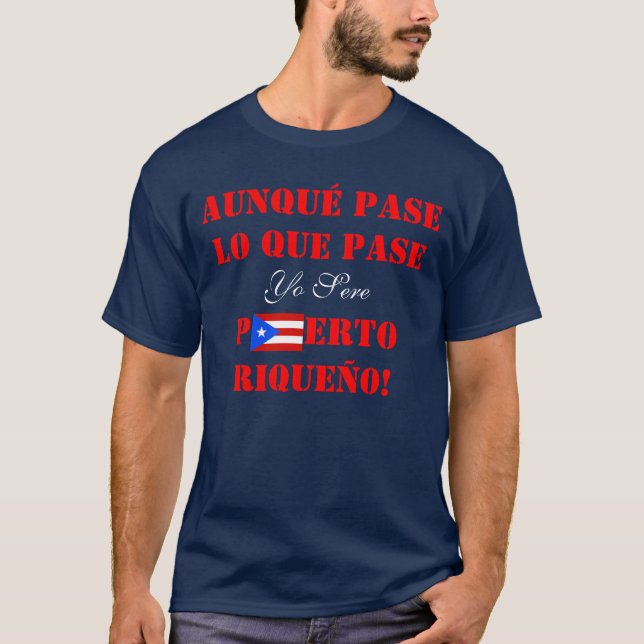 Yo Puerto sec Riqueño, T-shirt portoricain de (Devant)