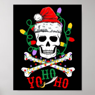 Yo S Ho Piratenboot Kreuzfahrt Xmas Totenkopf Kreu Poster