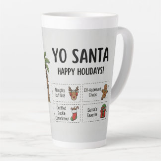 Yo Santa Lustiges Sommer Weihnachten Frohe Feierta Milchtasse