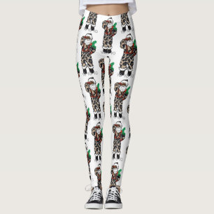 yo schwarzer Weihnachtsmann Leggings