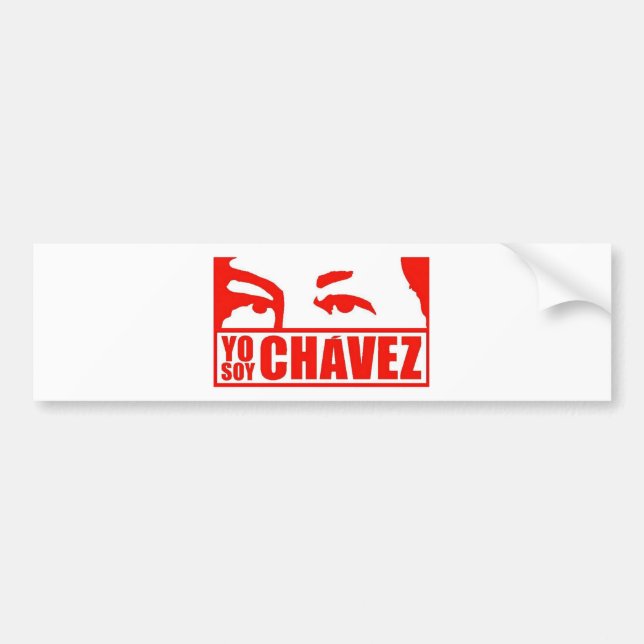 Yo Sojabohnenöl Chávez - Hugo Chávez - Venezuela Autoaufkleber (Vorne)