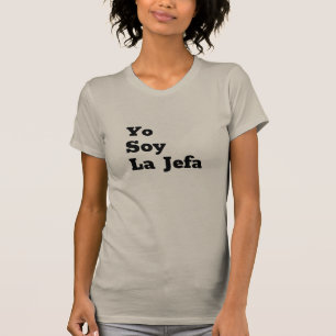 Yo Sojabohnenöl-La Jefa/I morgens der Chef: Wecker T-Shirt