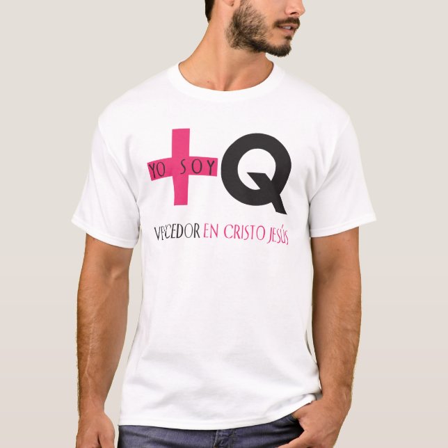 Yo Sojabohnenöl Más Que Vencedor en Cristo Jesús T-Shirt (Vorderseite)