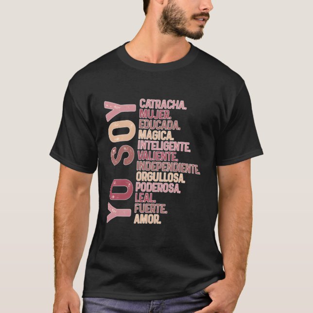 Yo Soy Catracha Latina Honduran Girl Honduras Woma T-Shirt (Vorderseite)