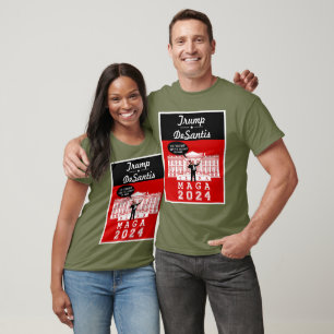 YO TRUMP DESANTIS 2024 Weißen Haus Ultra MAGA T-Shirt