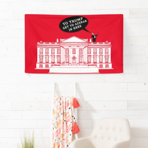 YO TRUMP - WHITEHOUSE MAGA de nouveau bannière