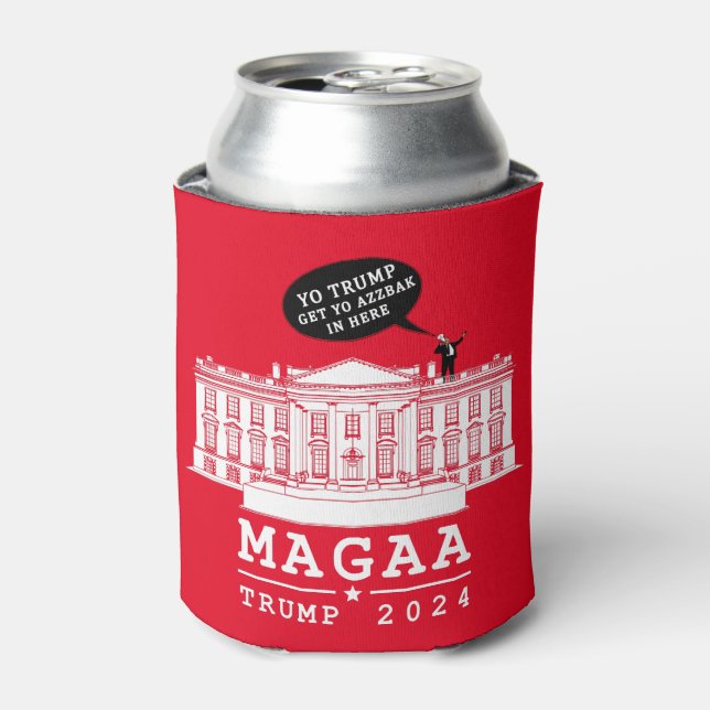 YO TRUMP - WHITEHOUSE MAGA KANN WIEDER COOLER WERD DOSENKÜHLER (Kanne Vorderseite)