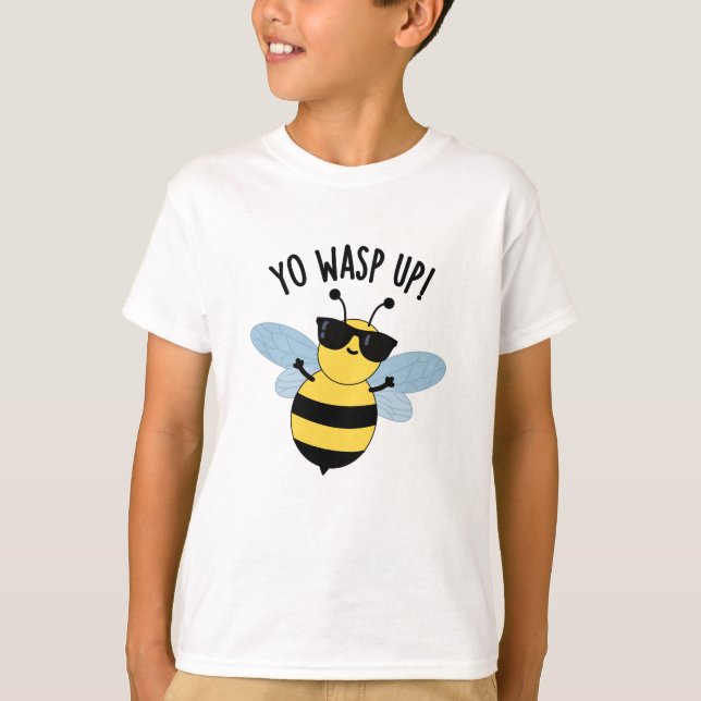 Yo Wasp Up Funny Bug Puff T-Shirt (Vorderseite)