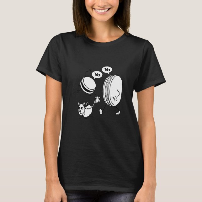 Yo Yo Walking The Dog Yoyo Toy Professional T-Shirt (Vorderseite)