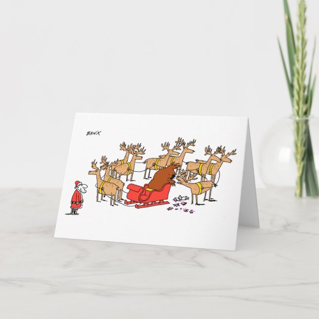Yob reindeer Xmas card Feiertagskarte (Vorderseite)