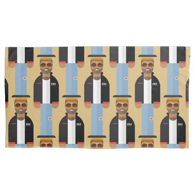Yog – Retro Pop Icon Pillowcase Kissenbezug (Vorderseite-Links)