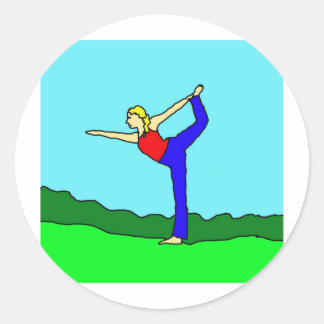 yoga1.jpg runder aufkleber