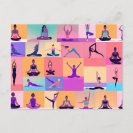 Yoga 01 postkarte