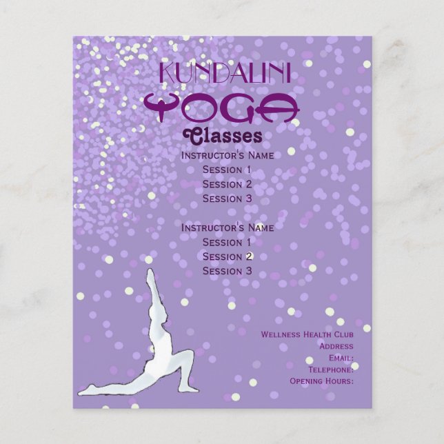 Yoga A5 Flyer (Vorne)