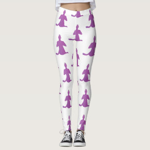 Yoga-Abbildung, Sukhasana-Pose, benutzerdefinierte Leggings