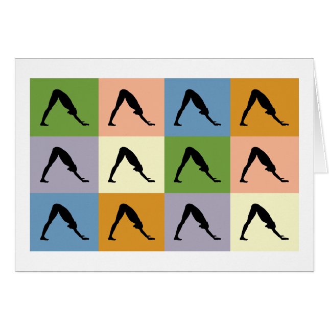 Yoga-abwärtsgerichteter Hund (Vorderseite (Horizontal))