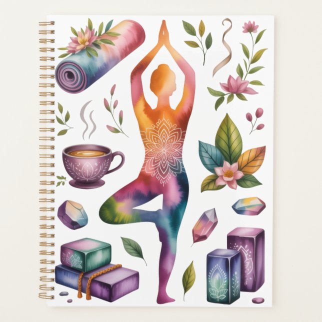 Yoga-Affirmation inspiriert  Planer (Vorderseite)